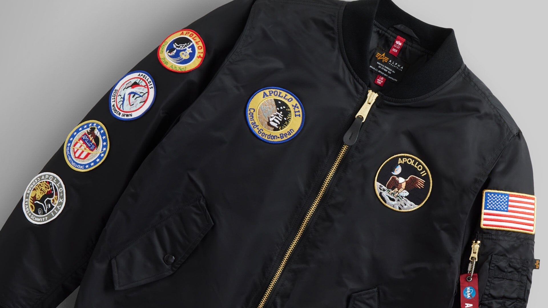 Pilot Jackets For Men CORIRESHA Mens NASA Embroidery Badge Slim