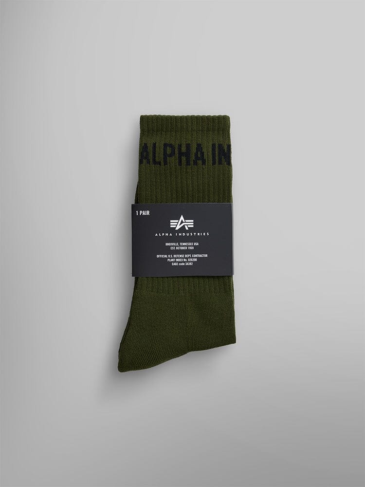 ALPHA LOGO SOCKS ACCESSORY Alpha Industries