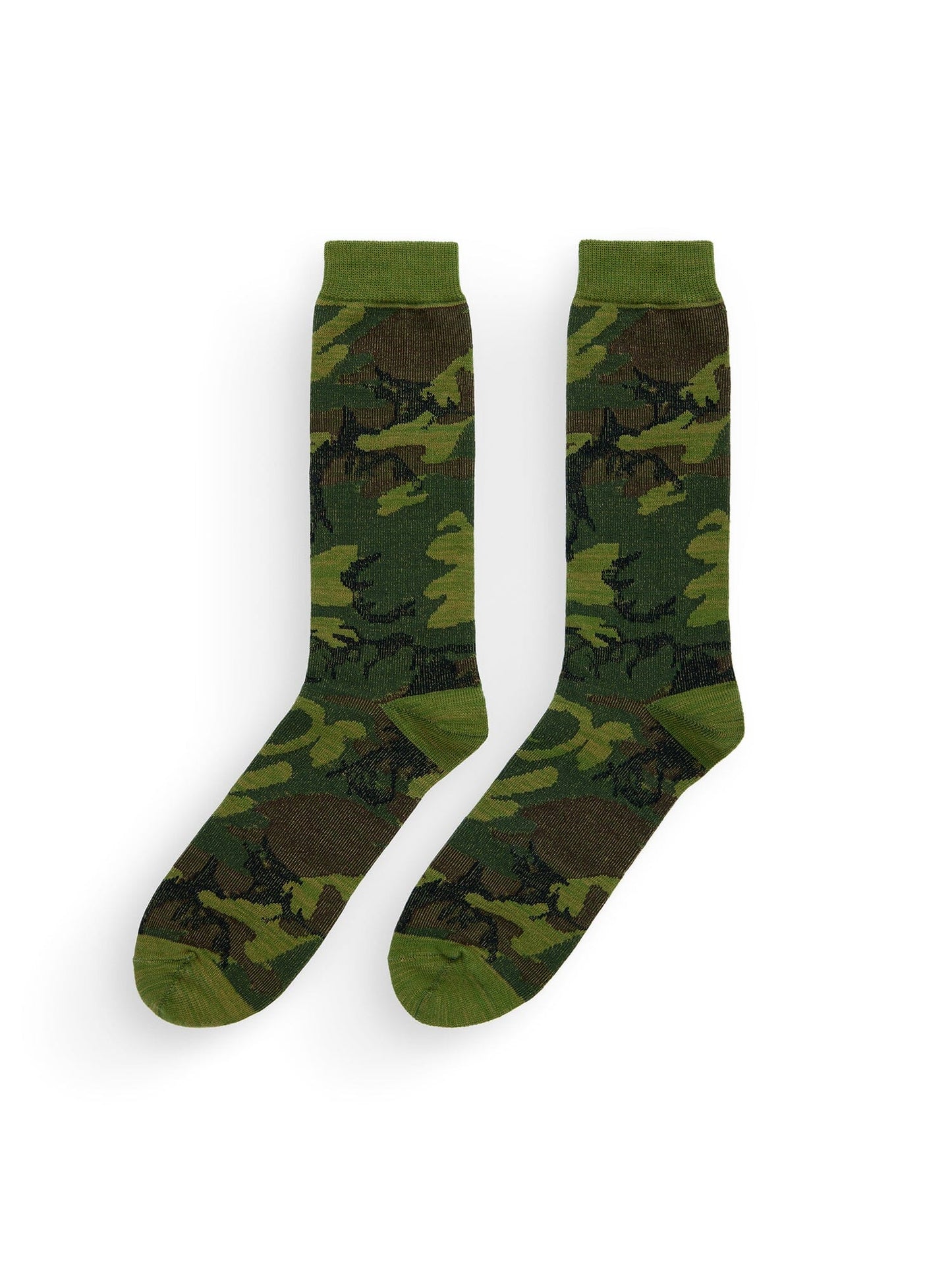 Camo Socks Alpha Industries Cotton-Blend Crew Woodland Camo Pattern.