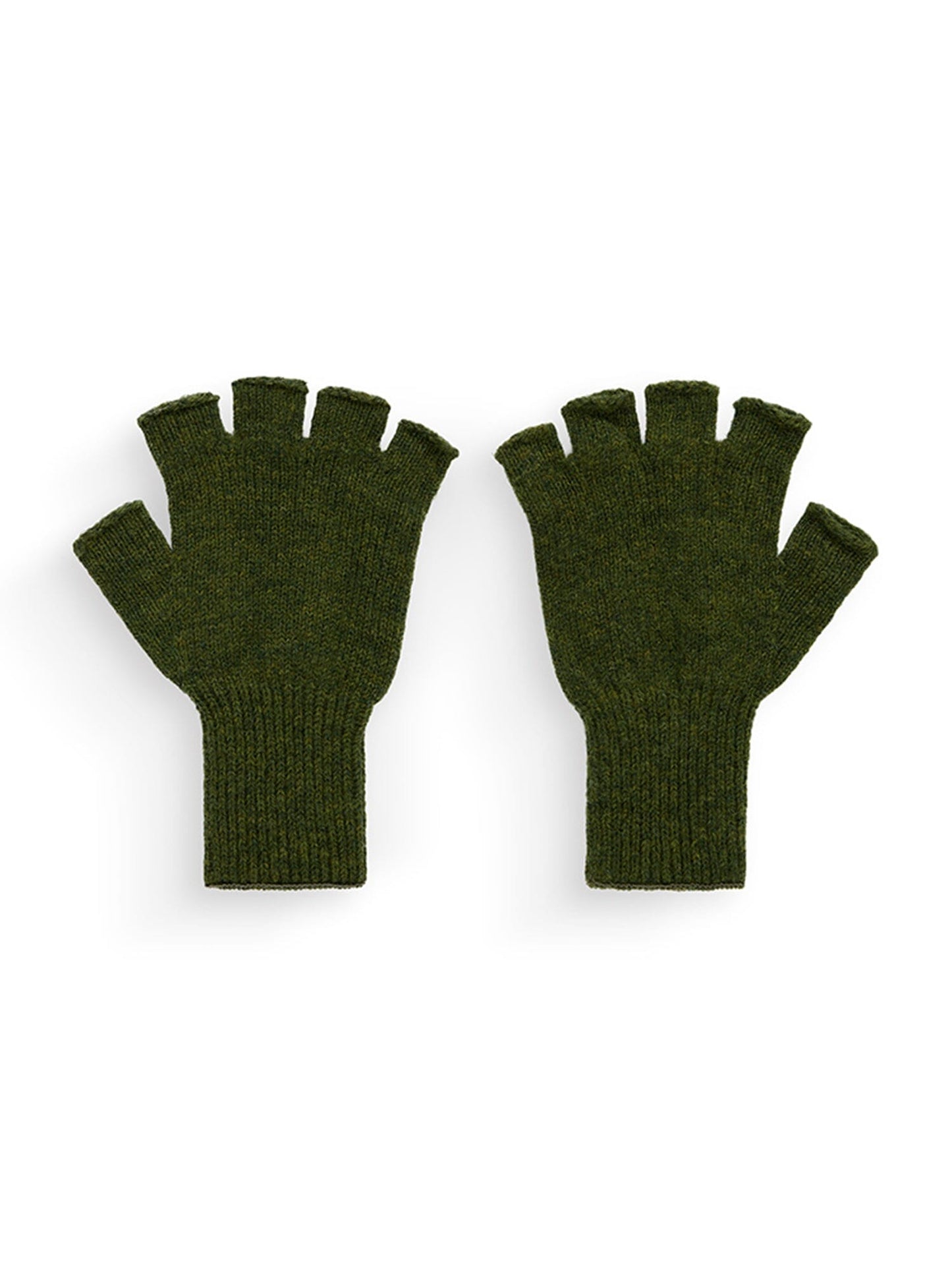 Alpha Industries Anon X Alpha F/L Gloves, dark green, MA-1 nylon, ribbed cuffs.