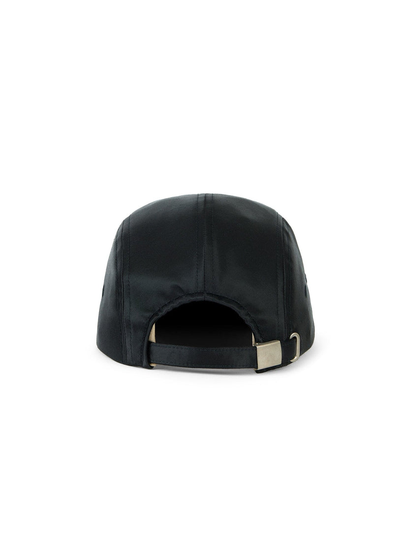 Anon X Alpha Nylon Satin Kyoto Cap by Alpha Industries, nylon satin, fabric strap, adjustable metal clasp closure.