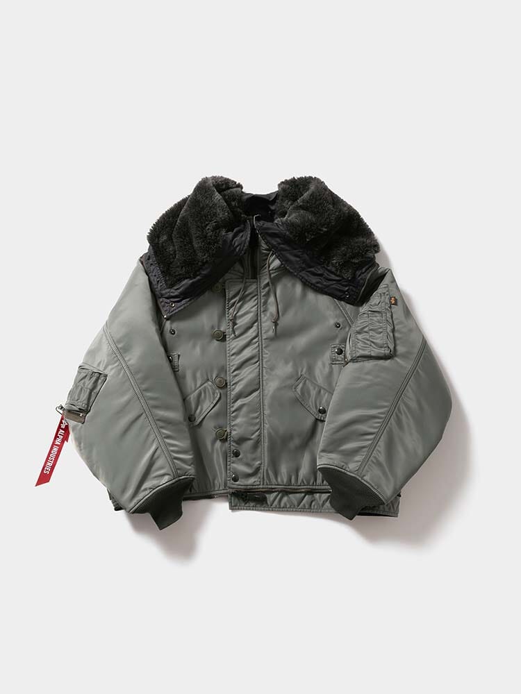 BEAUTIFUL PEOPLE X ALPHA DOUBLE END BOMBER JACKET OUTERWEAR Alpha Industries OLIVE XS 