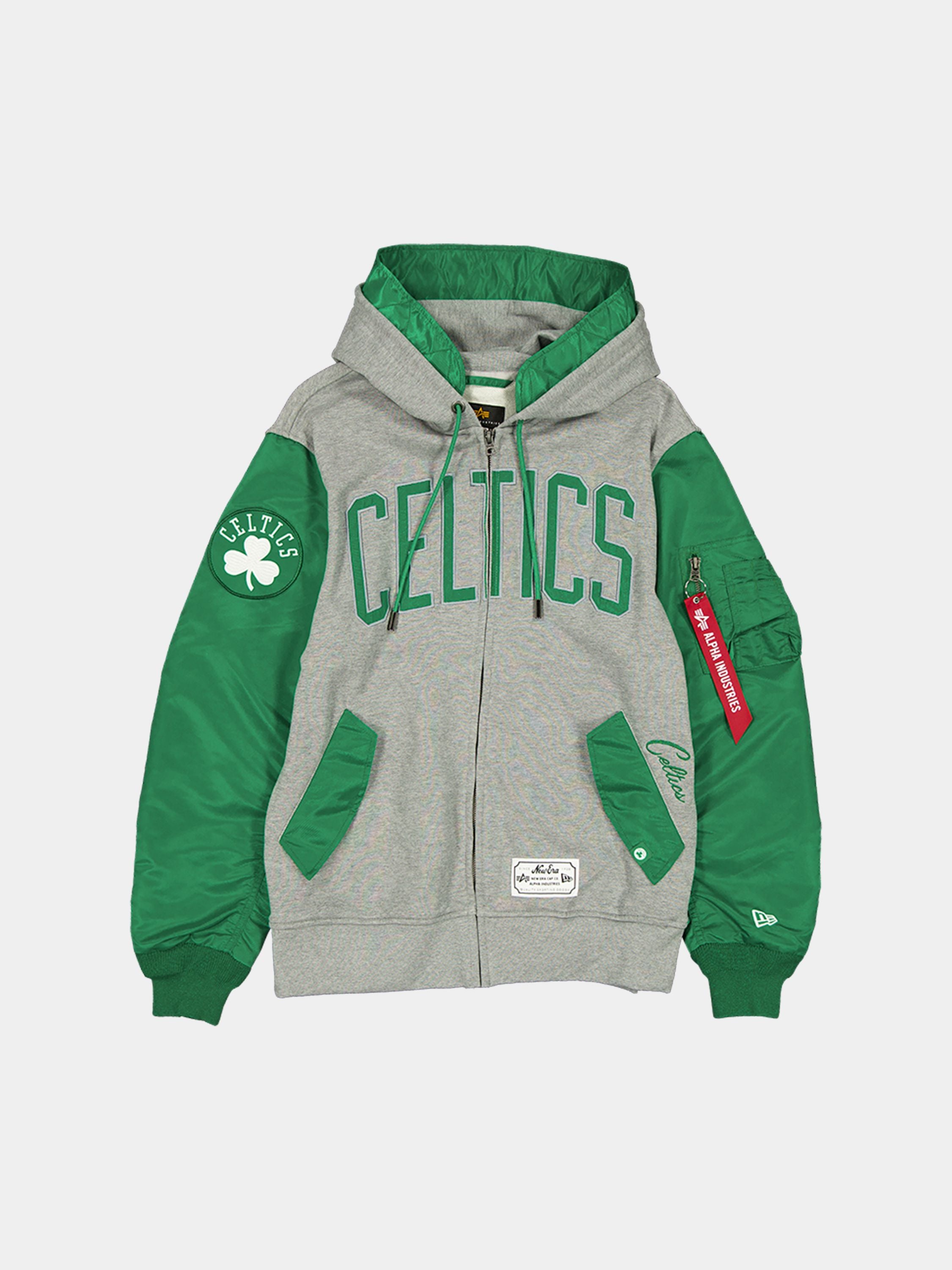 Boston Celtics X Alpha X New Era MA-1 Zip-Up Hoodie | Alpha Industries