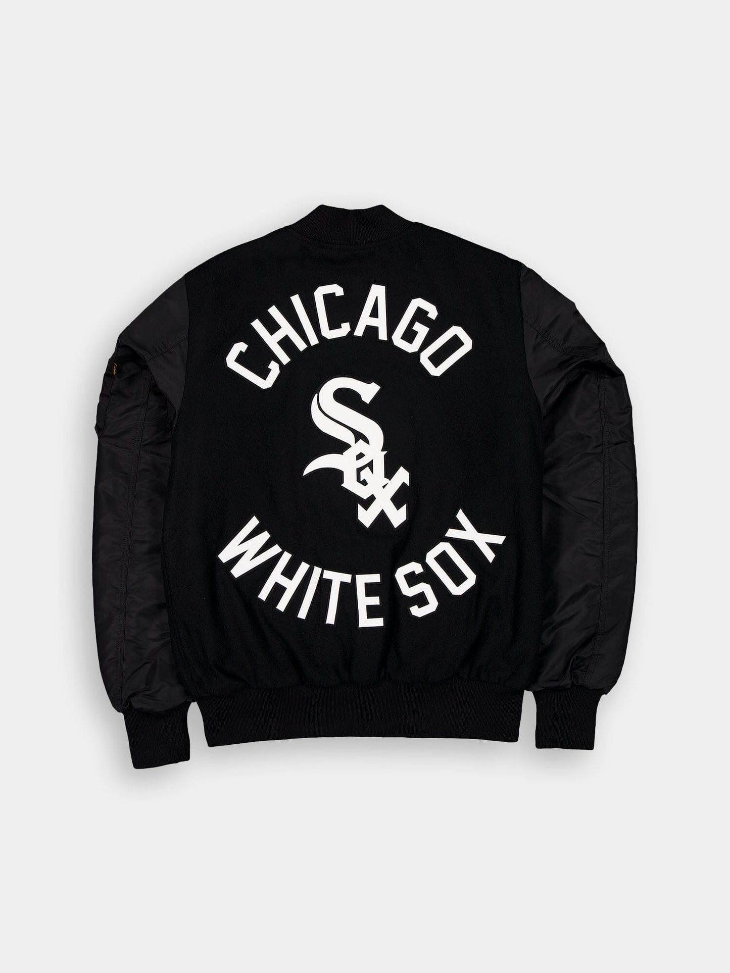 CHICAGO WHITE SOX X ALPHA X NEW ERA WOOL VARSITY MA-1 BOMBER JACKET OUTERWEAR Alpha Industries / NE-MLB