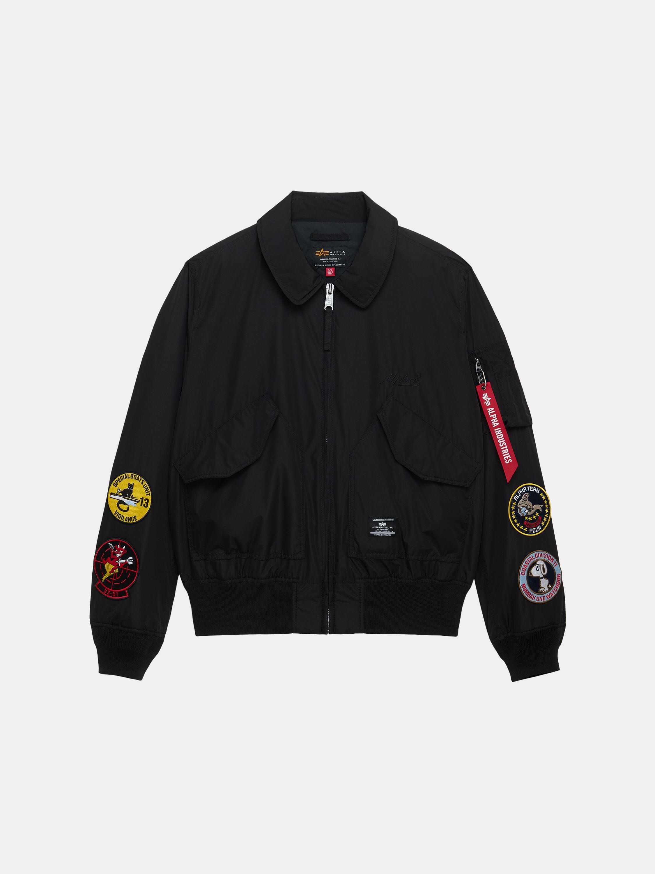 ALPHA INDUSTRIES ジャケット ブルゾン CWU-36P 中綿なし CWU 36/P RELAXED PATCHED FLIGHT JACKET | Alpha Industries