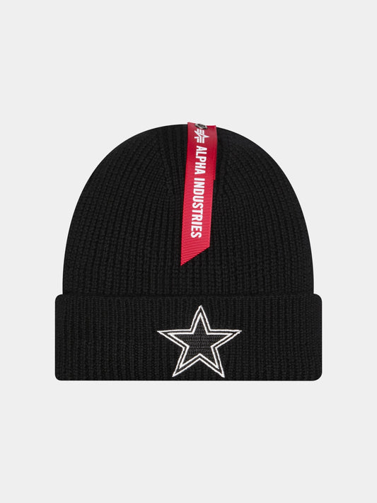 DALLAS COWBOYS X ALPHA X NEW ERA SHORT CUFF BEANIE ACCESSORY Alpha Industries BLACK O/S