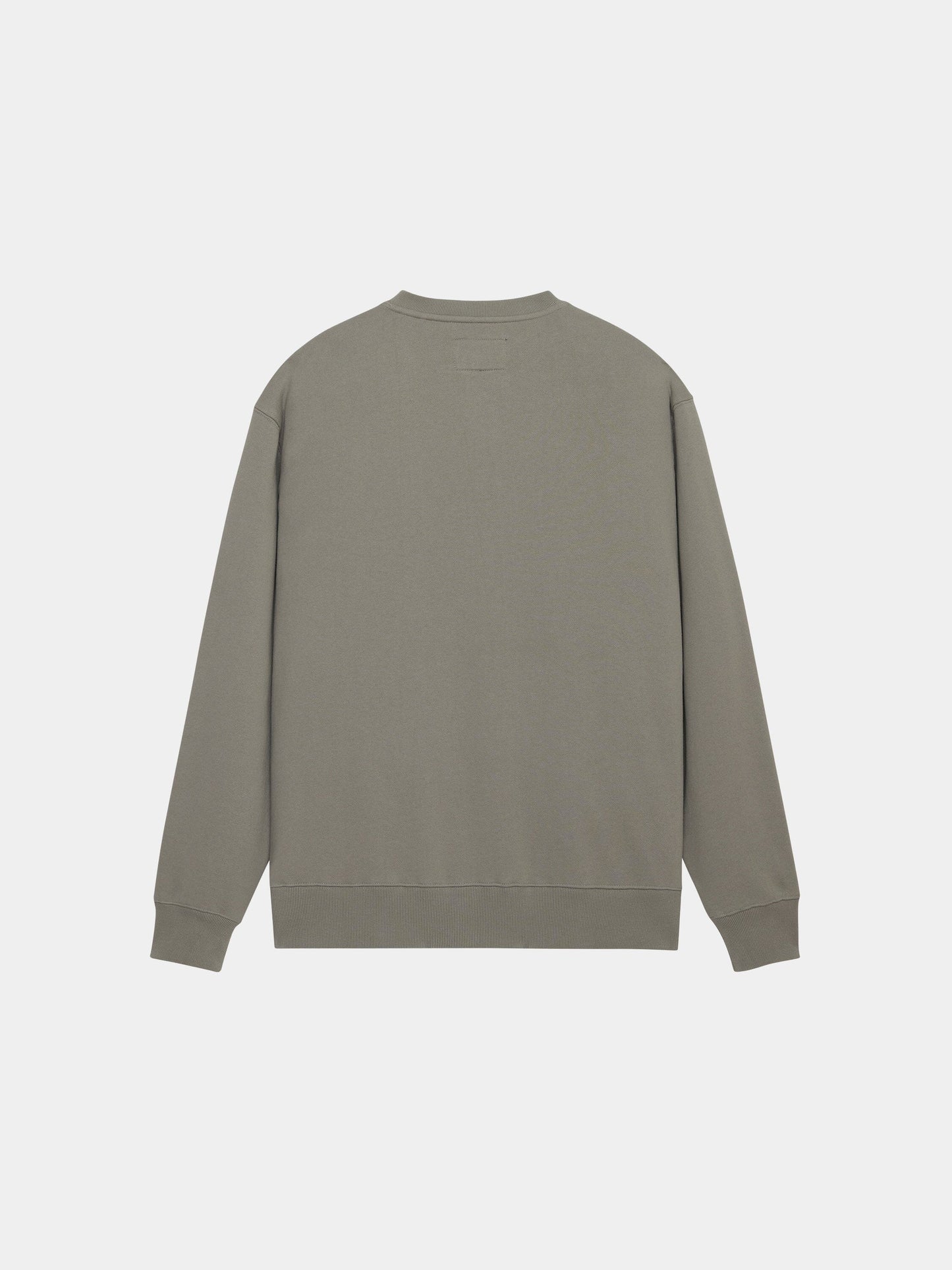 Alpha Industries Essential Crewneck, olive-green sweater with long sleeves.