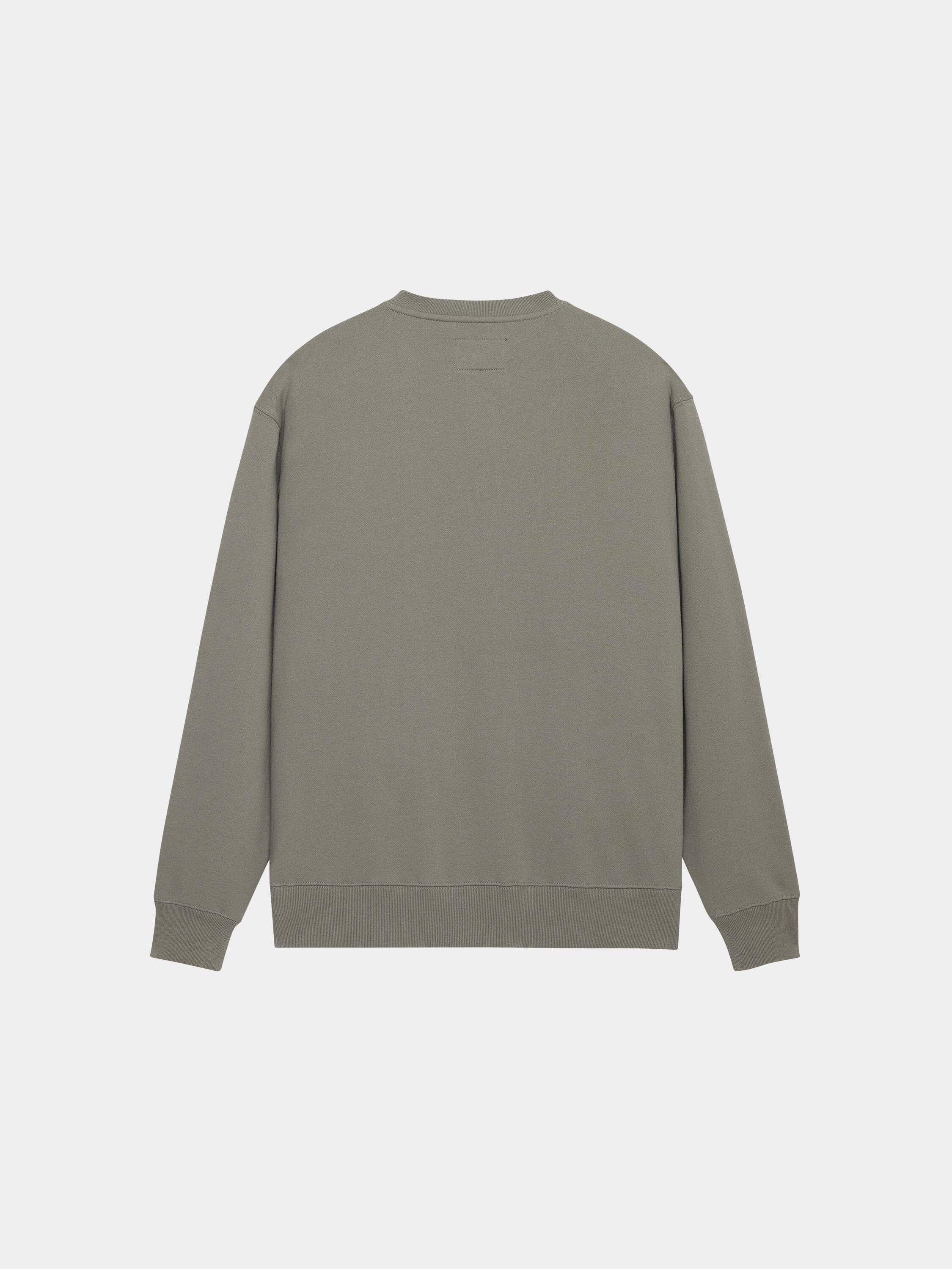 Alpha Industries Essential Crewneck, olive-green sweater with long sleeves.