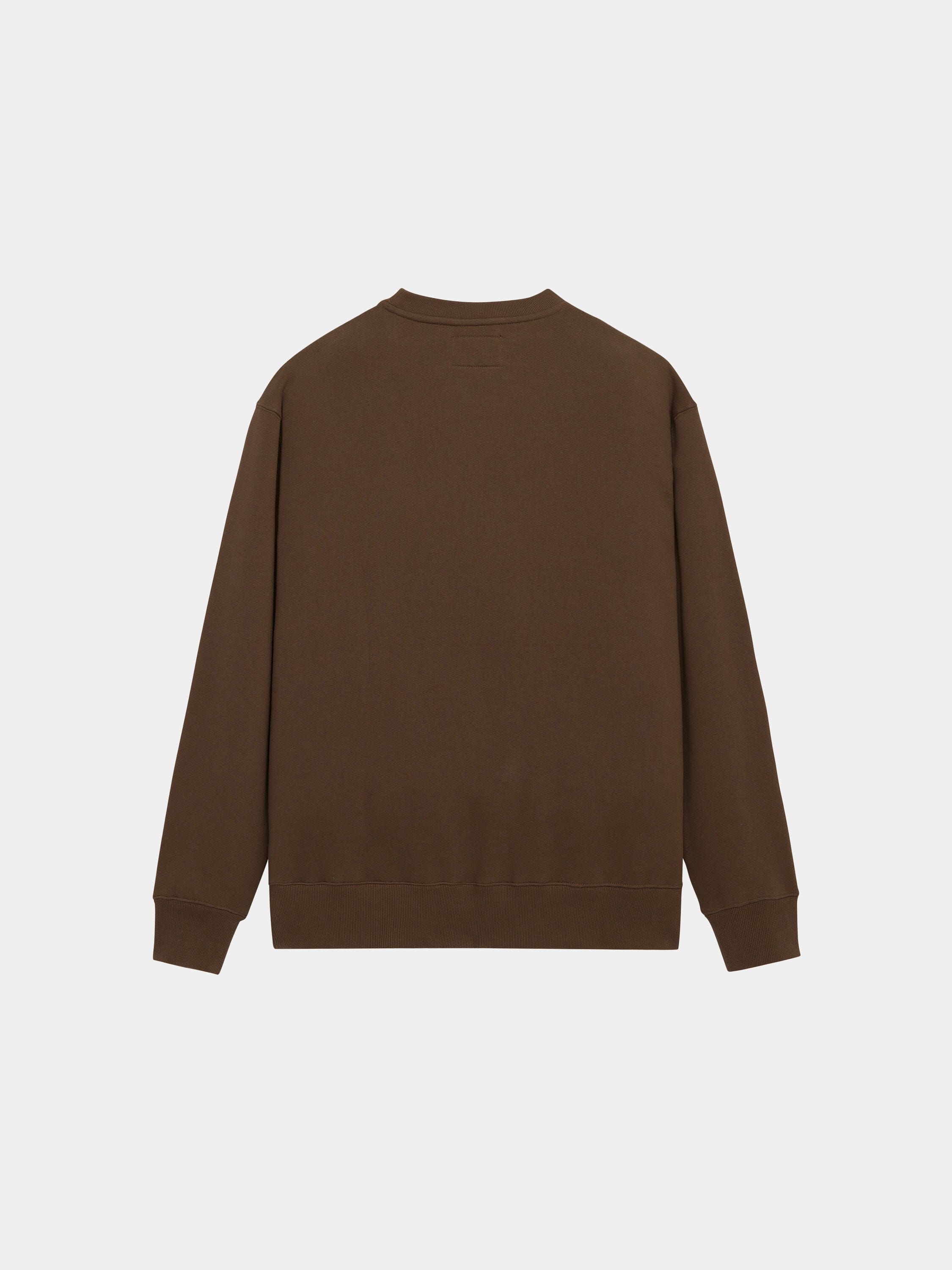 Alpha Industries Essential Crewneck, plain brown sweater.