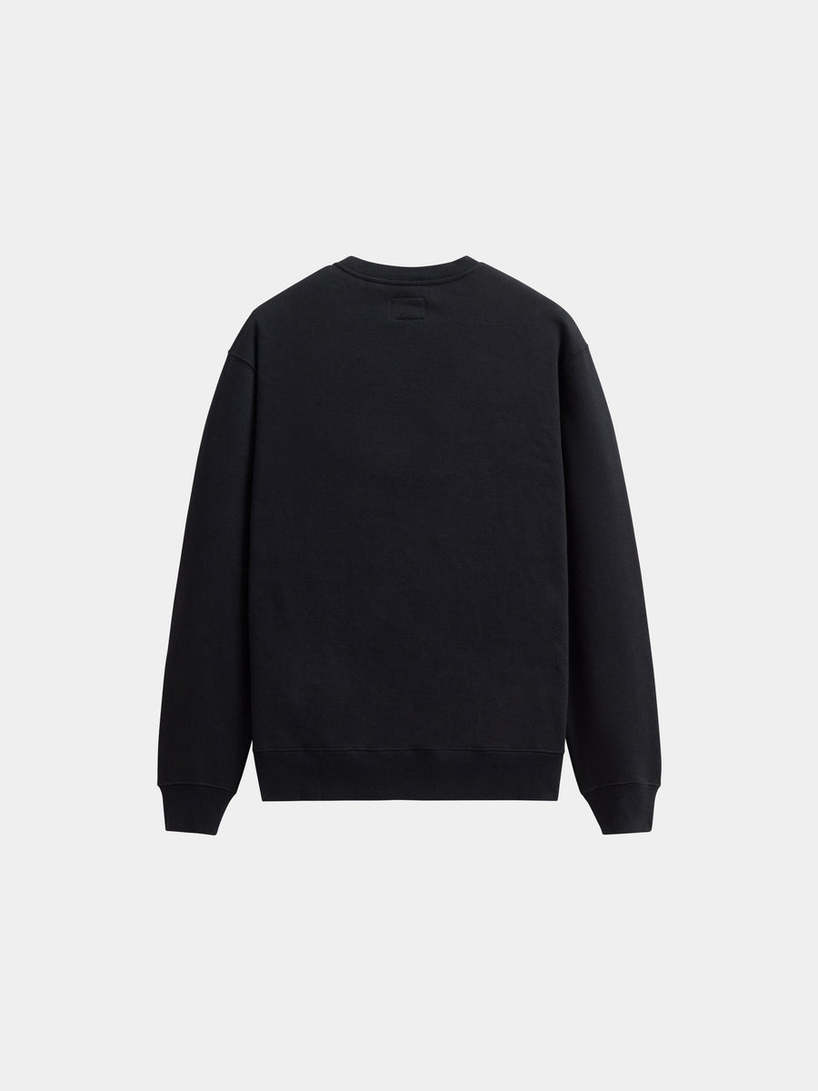 Alpha Industries Essential Crewneck, black sweater, plain design.