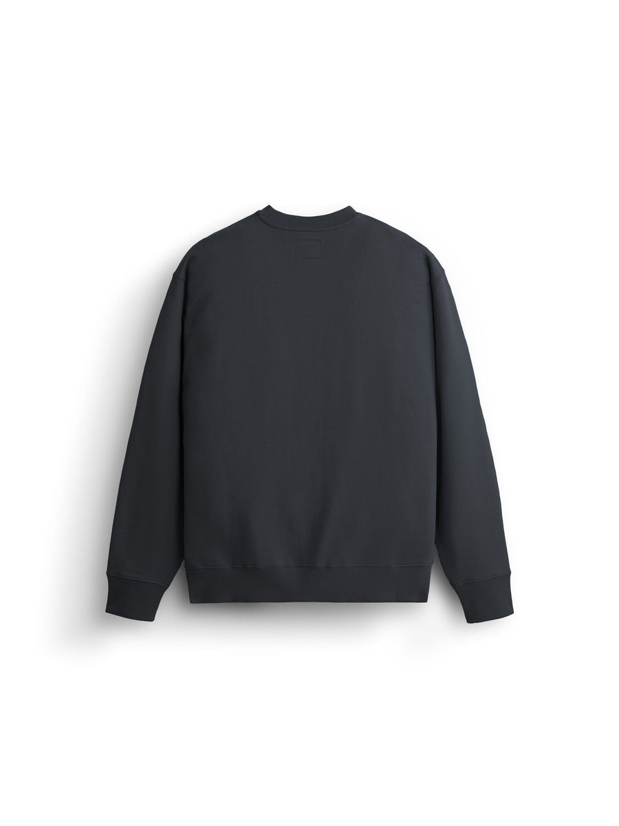 Alpha Industries Essential French Terry Crewneck Gen II, dark crewneck sweatshirt, French terry cotton.