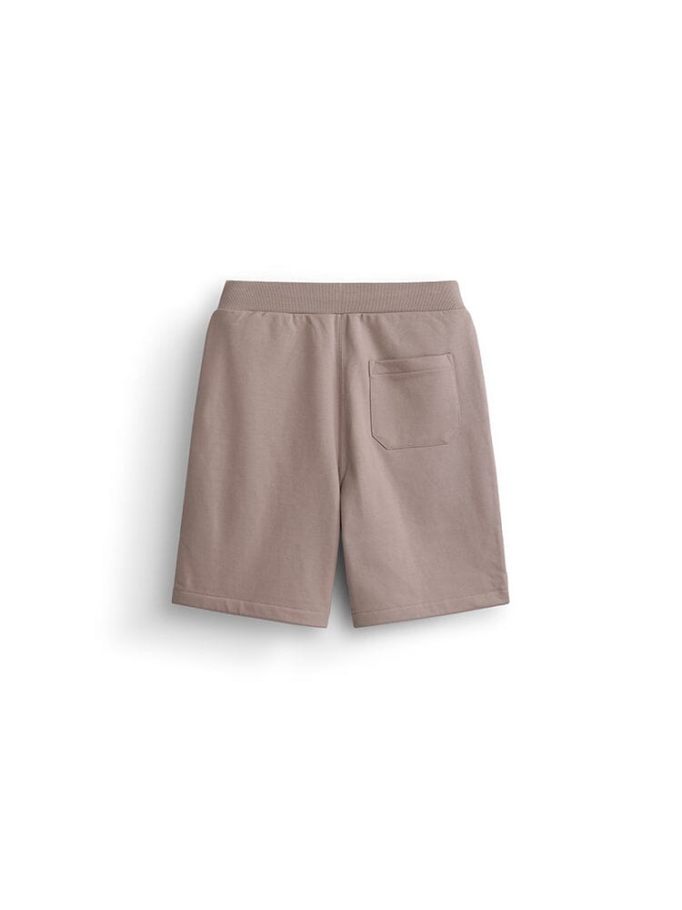 Alpha Industries Essential French Terry Short, beige, French terry fabric, elastic waistband, single back pocket.