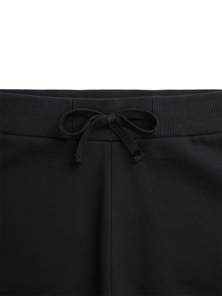 Alpha Industries Essential French Terry Sweatpant in black with center adjustable drawcord waistband.
