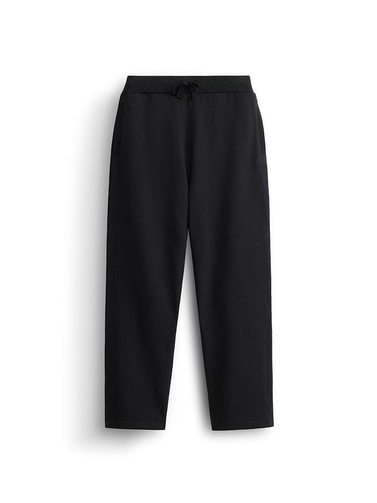 Alpha Industries Essential French Terry Sweatpant, black, adjustable drawcord.