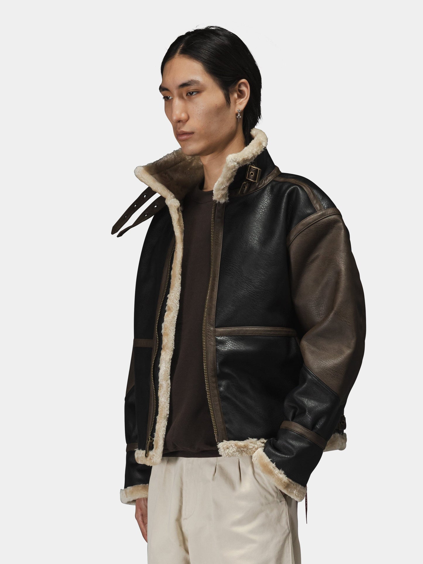 FAUX LEATHER B-3 MOD JACKET OUTERWEAR Alpha Industries