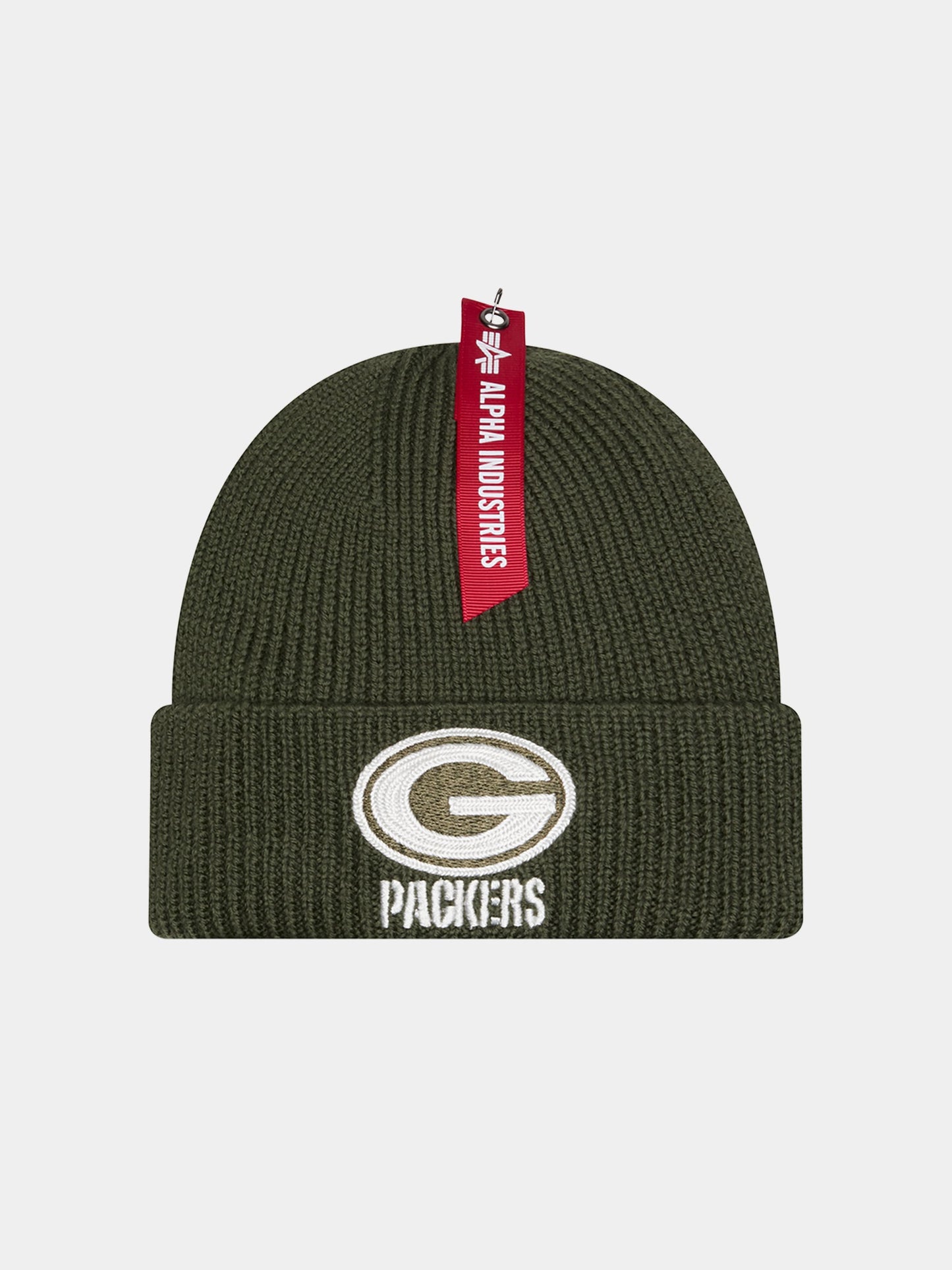 GREEN BAY PACKERS X ALPHA X NEW ERA SHORT CUFF BEANIE ACCESSORY Alpha Industries GREEN O/S