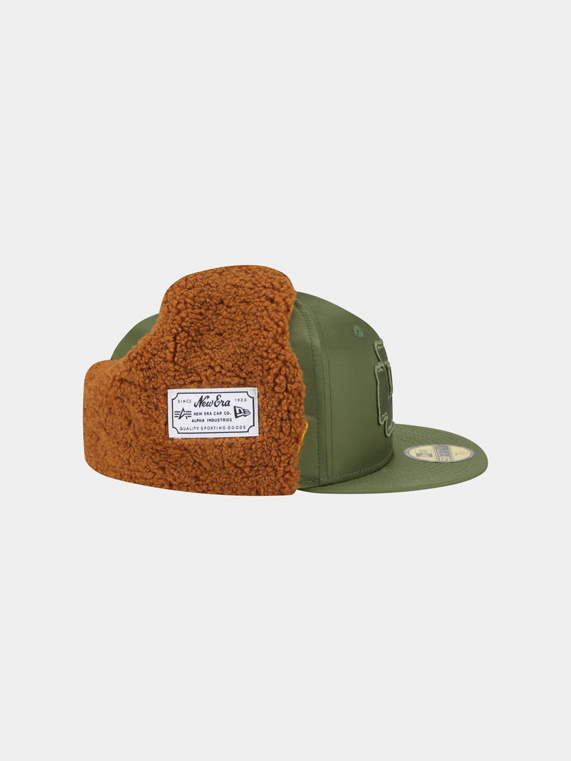 KANSAS CITY CHIEFS X ALPHA X NEW ERA 5950 DOG EAR CAP (GREEN) ACCESSORY Alpha Industries