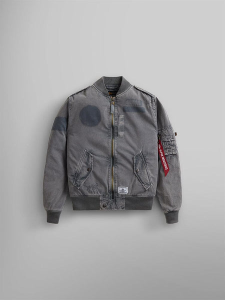 L-2B RIP AND REPAIR BOMBER JACKET W OUTERWEAR Alpha Industries AIRCRAFT GRAY XS 