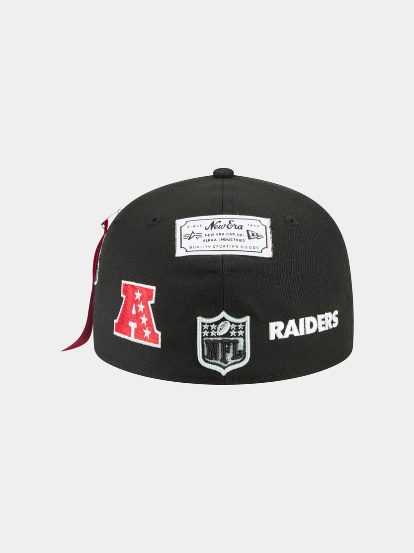 LAS VEGAS RAIDERS X ALPHA X NEW ERA 59FIFTY FITTED CAP ACCESSORY Alpha Industries