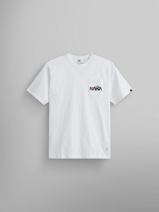 NASA ESSENTIAL POCKET TEE TOP Alpha Industries WHITE XS