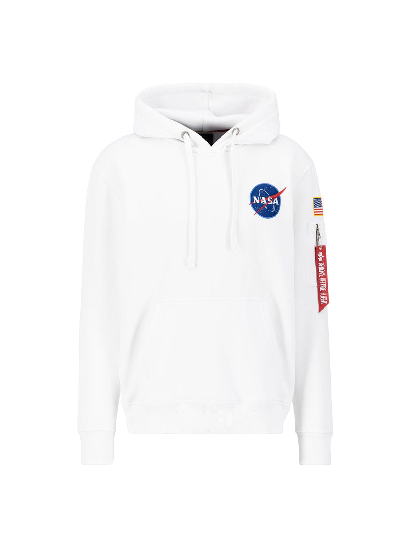 NASA SPACE SHUTTLE HOODIE SALE Alpha Industries WHITE XXS