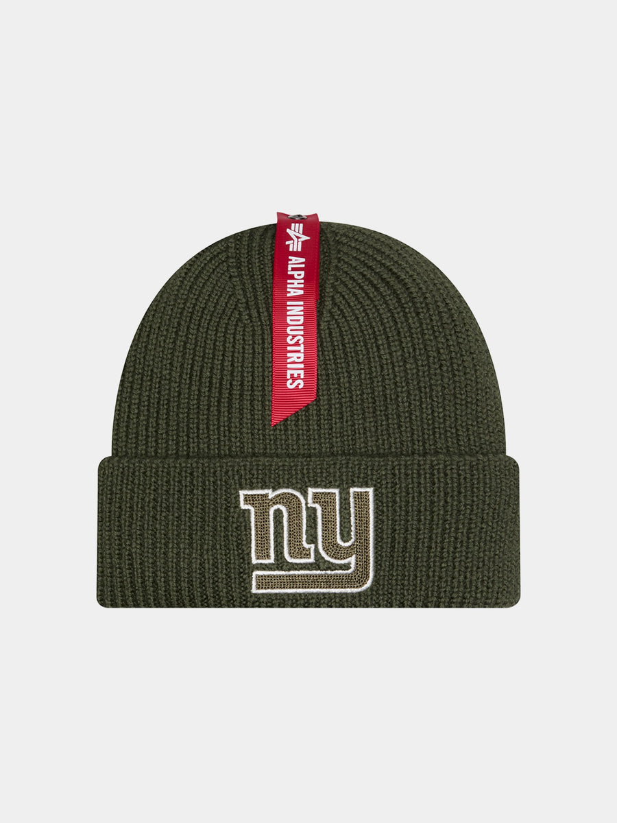 NEW YORK GIANTS X ALPHA X NEW ERA SHORT CUFF BEANIE ACCESSORY Alpha Industries GREEN O/S