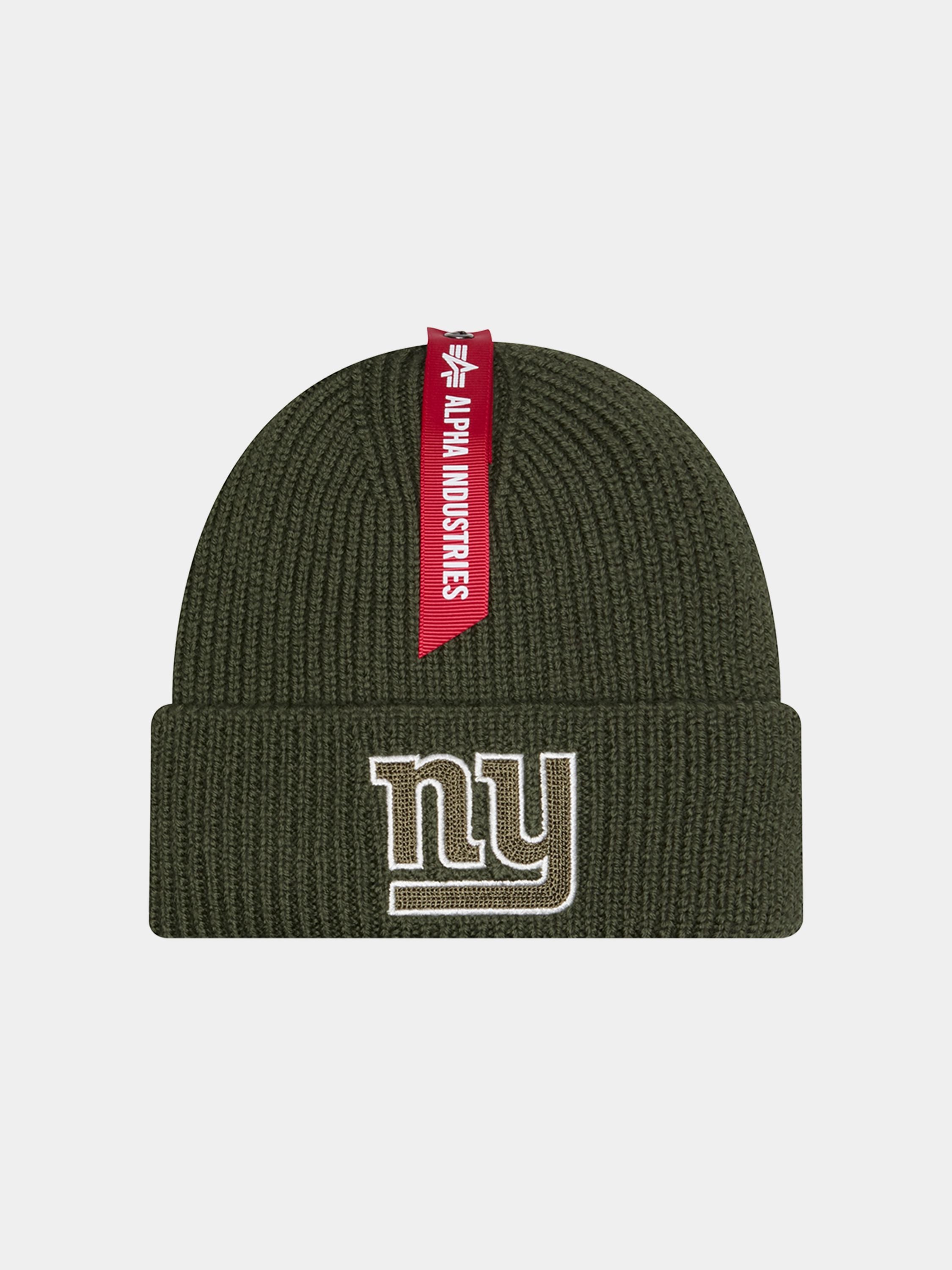 NEW YORK GIANTS X ALPHA X NEW ERA SHORT CUFF BEANIE ACCESSORY Alpha Industries GREEN O/S