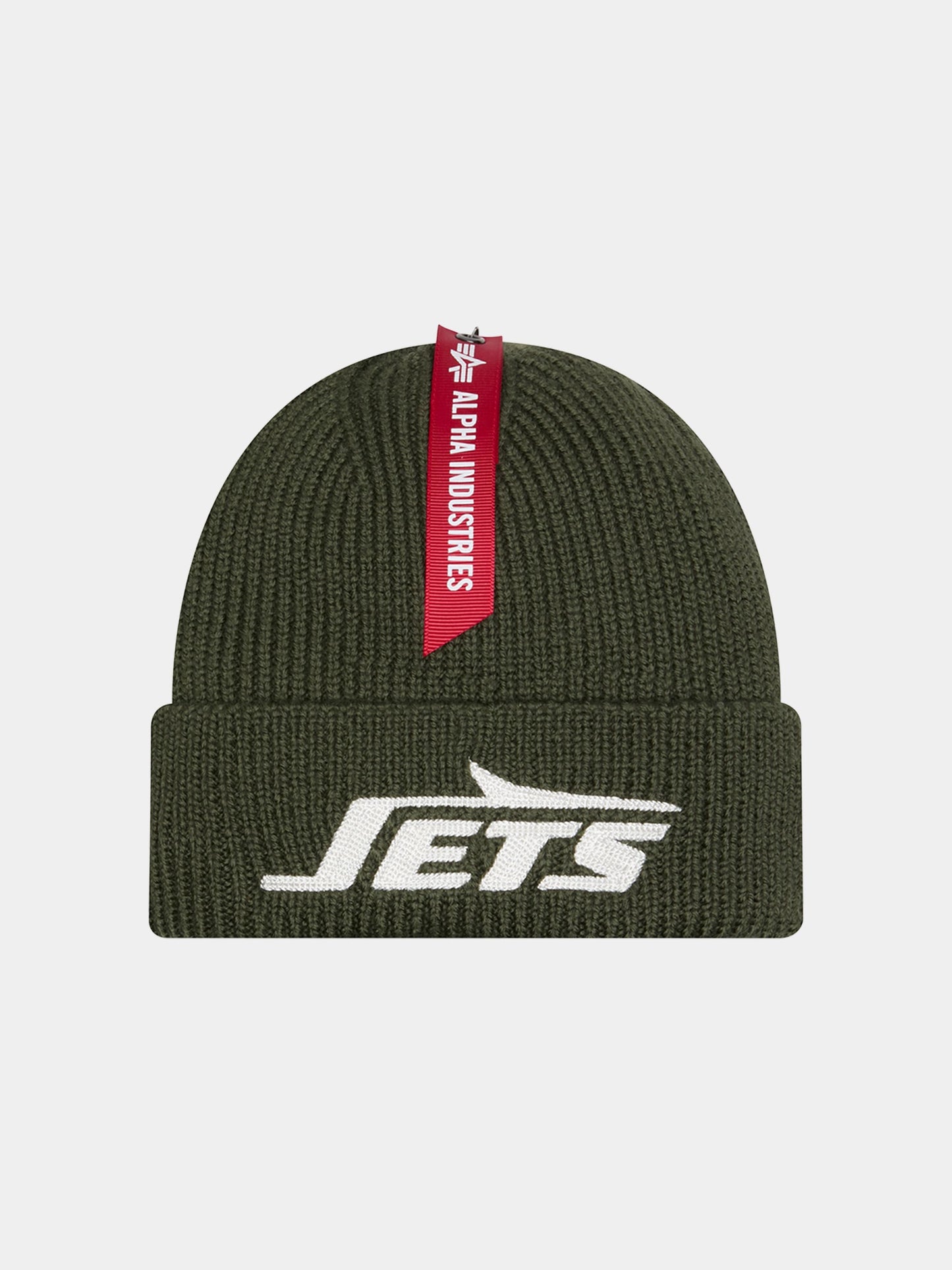 NEW YORK JETS X ALPHA X NEW ERA SHORT CUFF BEANIE ACCESSORY Alpha Industries GREEN O/S
