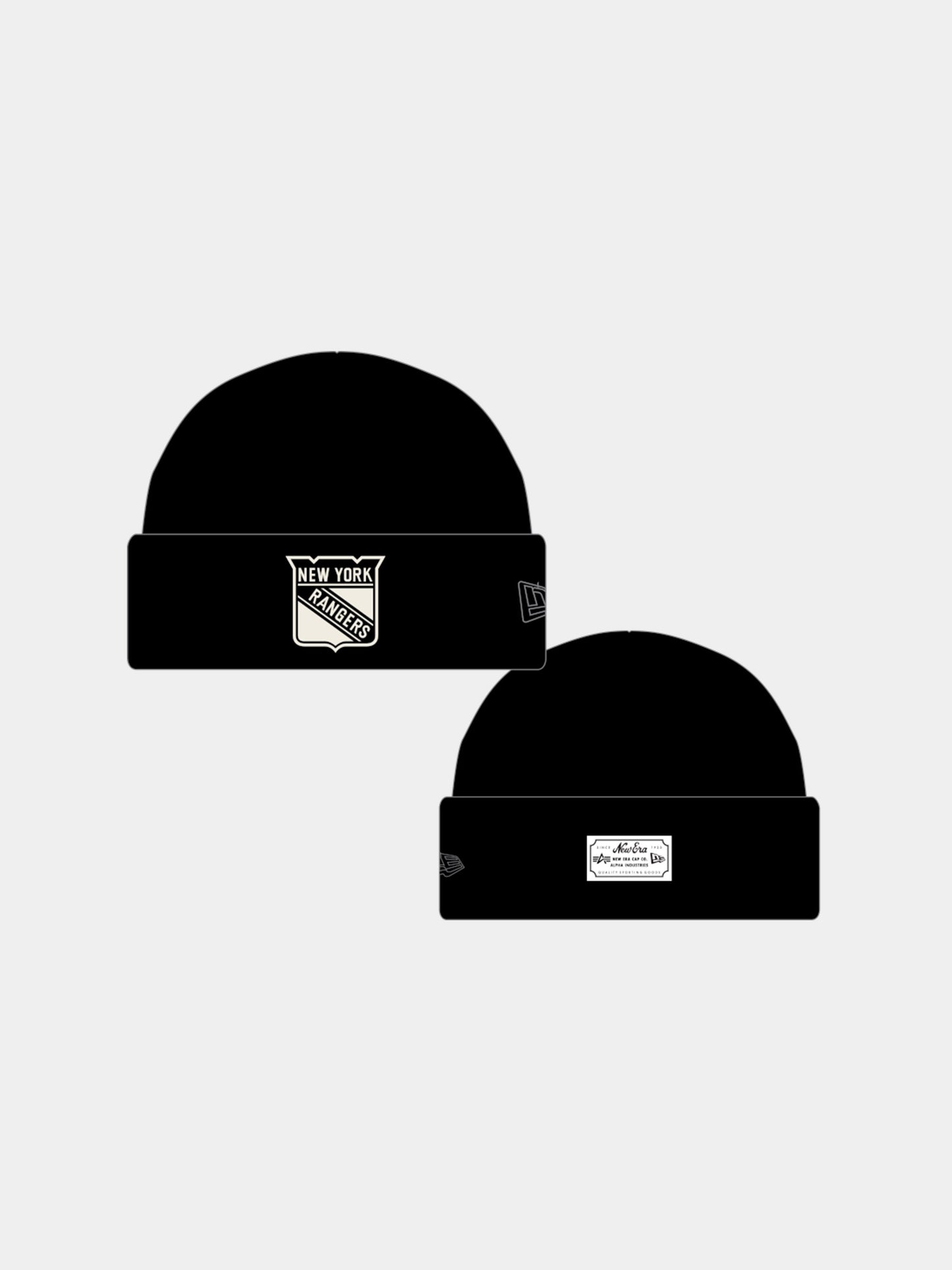 NEW YORK RANGERS X ALPHA X NEW ERA SHORT CUFF BEANIE ACCESSORY Alpha Industries
