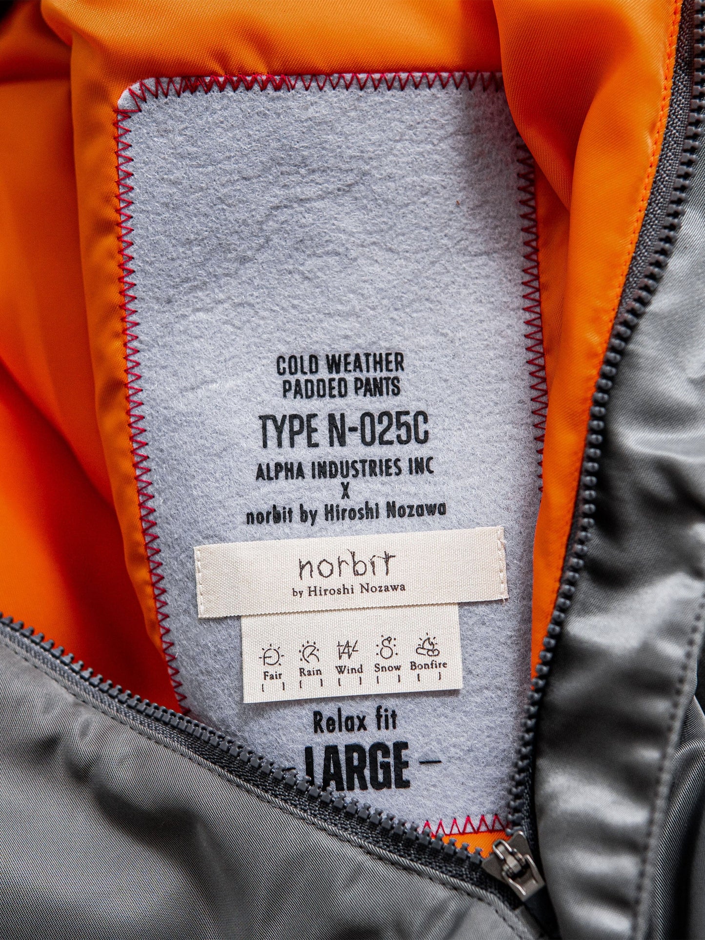 NORBIT X ALPHA PADDING SAMUE PANT BOTTOM Alpha Industries