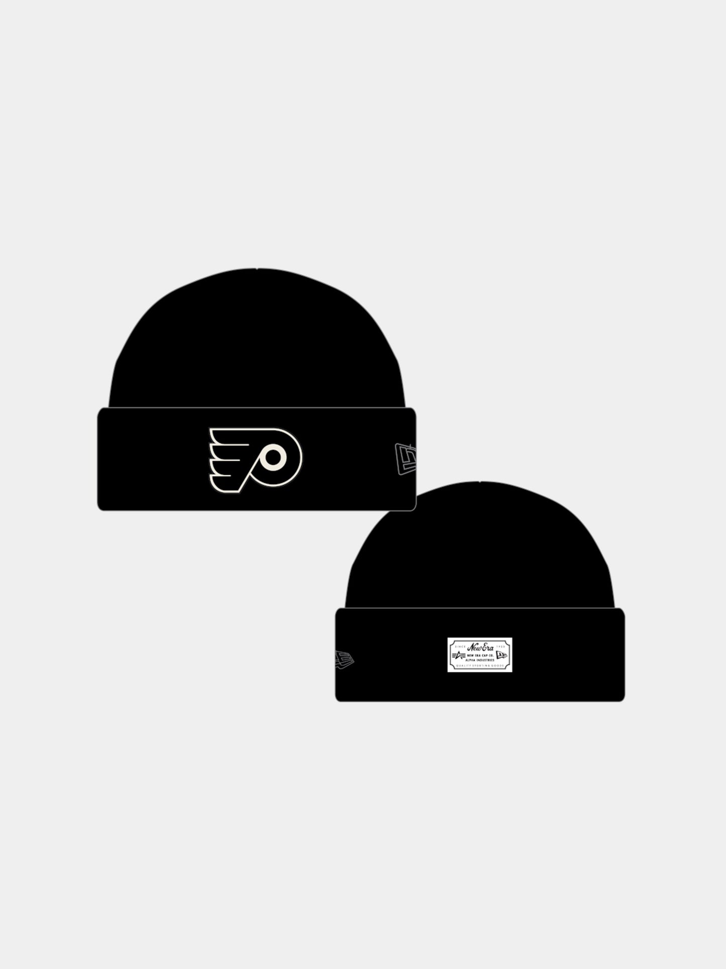 PHILADELPHIA FLYERS X ALPHA X NEW ERA SHORT CUFF BEANIE ACCESSORY Alpha Industries