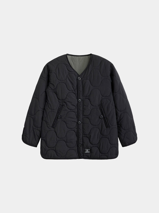 Alpha Industries Reversible Als/92 Mod Liner Womens in black, nylon ripstop construction.