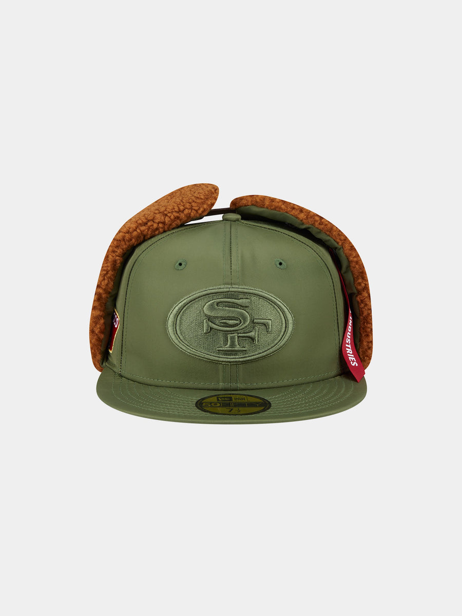 SAN FRANCISCO 49ERS X ALPHA X NEW ERA 5950 DOG EAR CAP (GREEN) ACCESSORY Alpha Industries