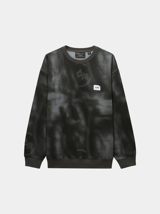 UNFRM WASHED CREWNECK TOP Alpha Industries GRAY XS