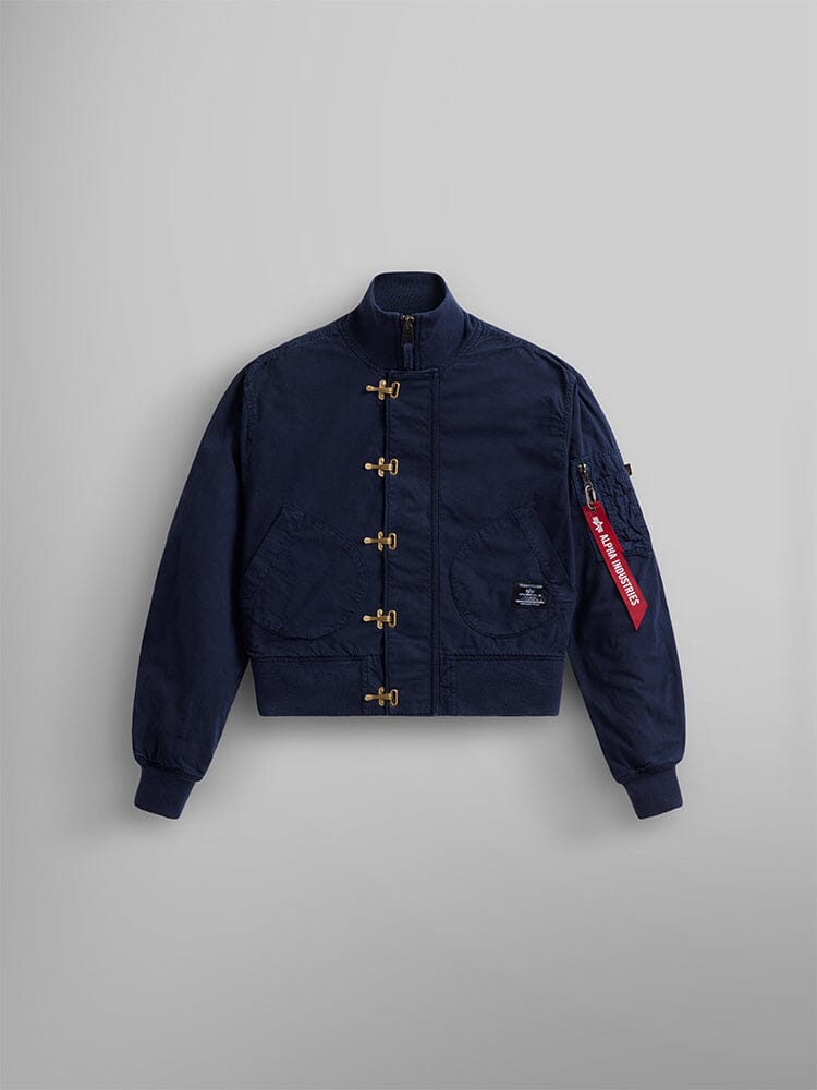US NAVY CROPPED DECK HOOKED MOD JACKET W OUTERWEAR Alpha Industries REPLICA BLUE L 