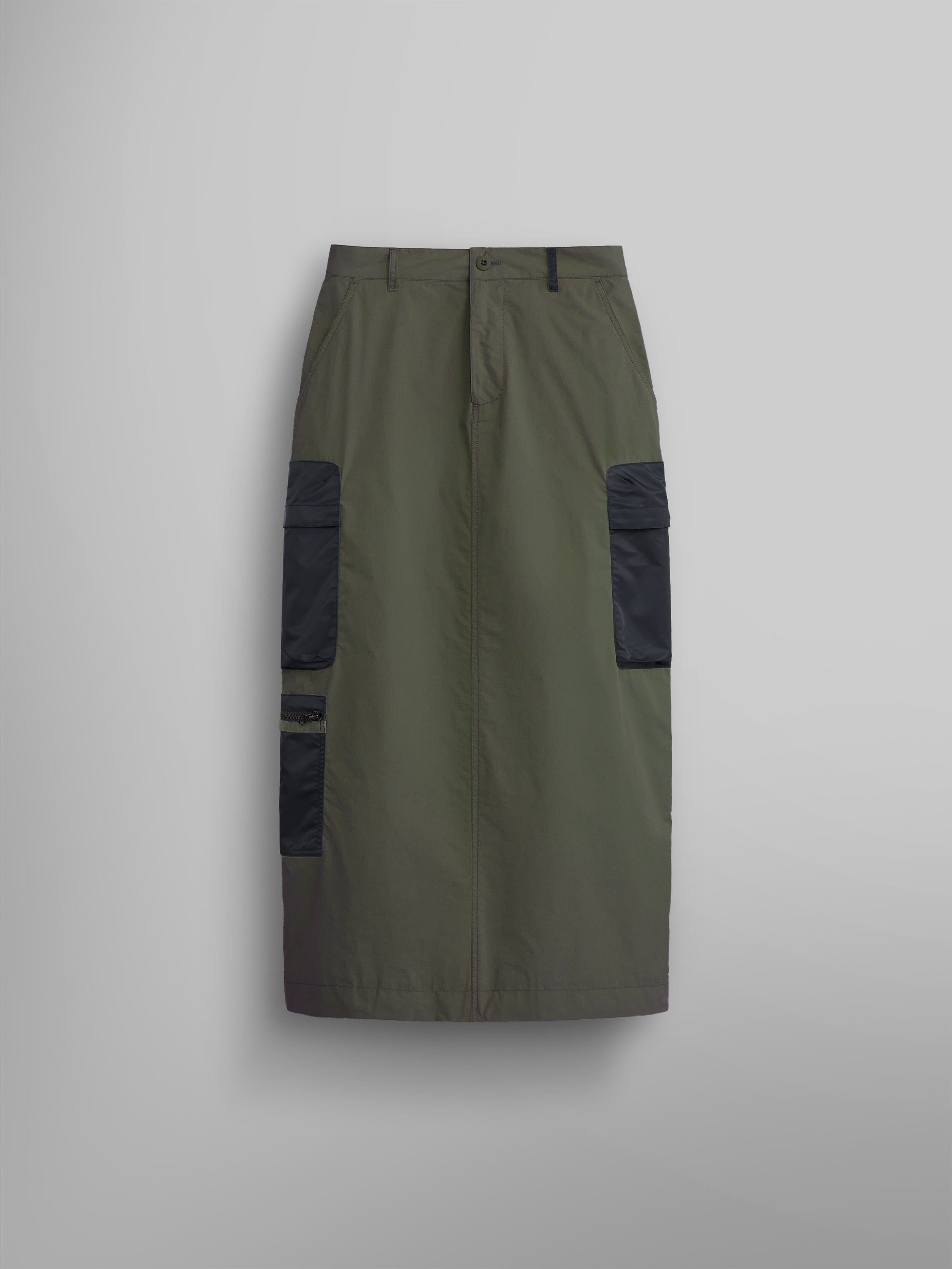 【PORTERNA】Ruffie Skirt Brushed Trousers model_front_EB0362299324_8ebec
