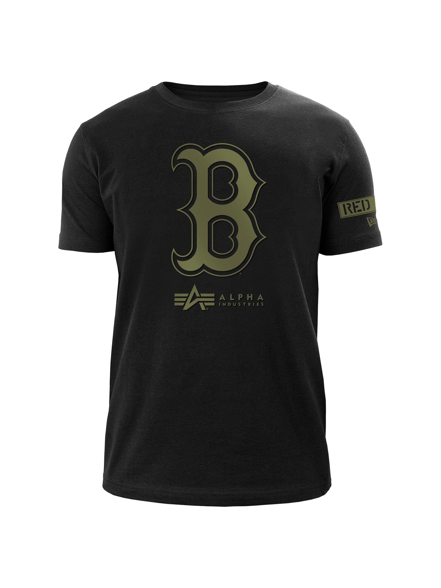 47 Brand Boston Red Sox T-Shirt In Black With Chest And Back Print for Men