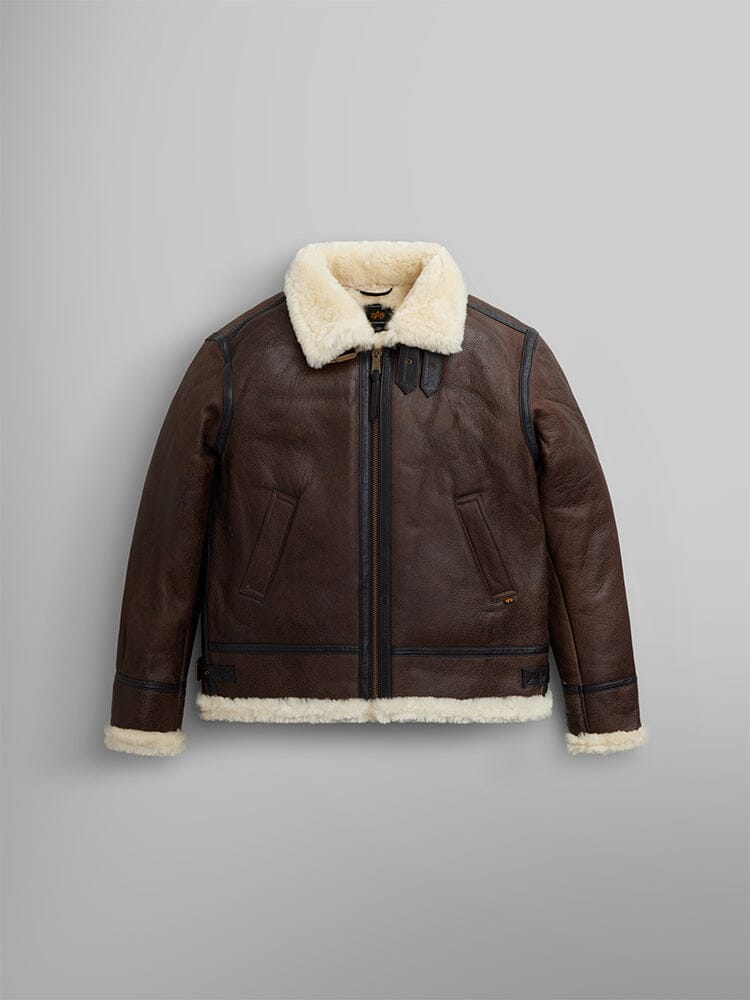 B-3 SHERPA LEATHER BOMBER JACKET | Alpha Industries