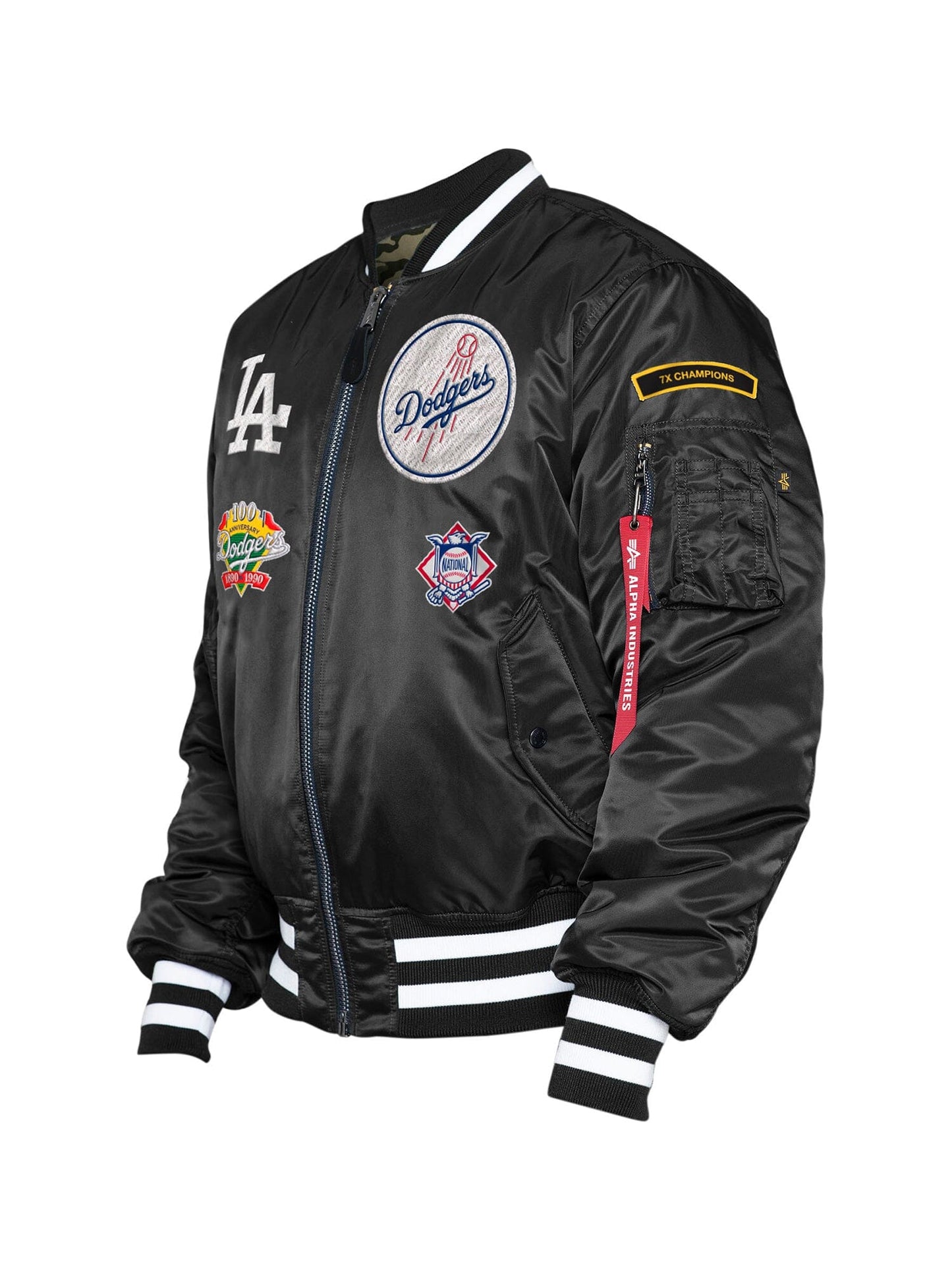 LOS ANGELES DODGERS X ALPHA X NEW ERA MA-1 BOMBER JACKET OUTERWEAR Alpha Industries, Inc.