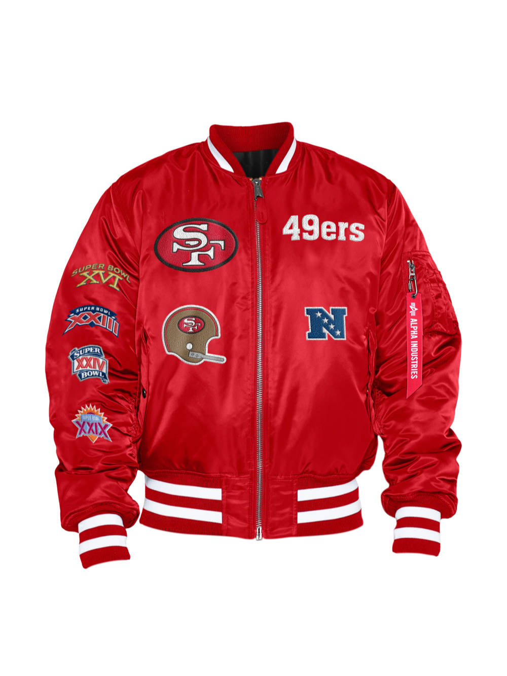 SAN FRANCISCO 49ERS MA-1 BOMBER JACKET | Alpha Industries