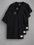3-PACK ESSENTIAL TEE - BLACK SALE Alpha Industries XS 