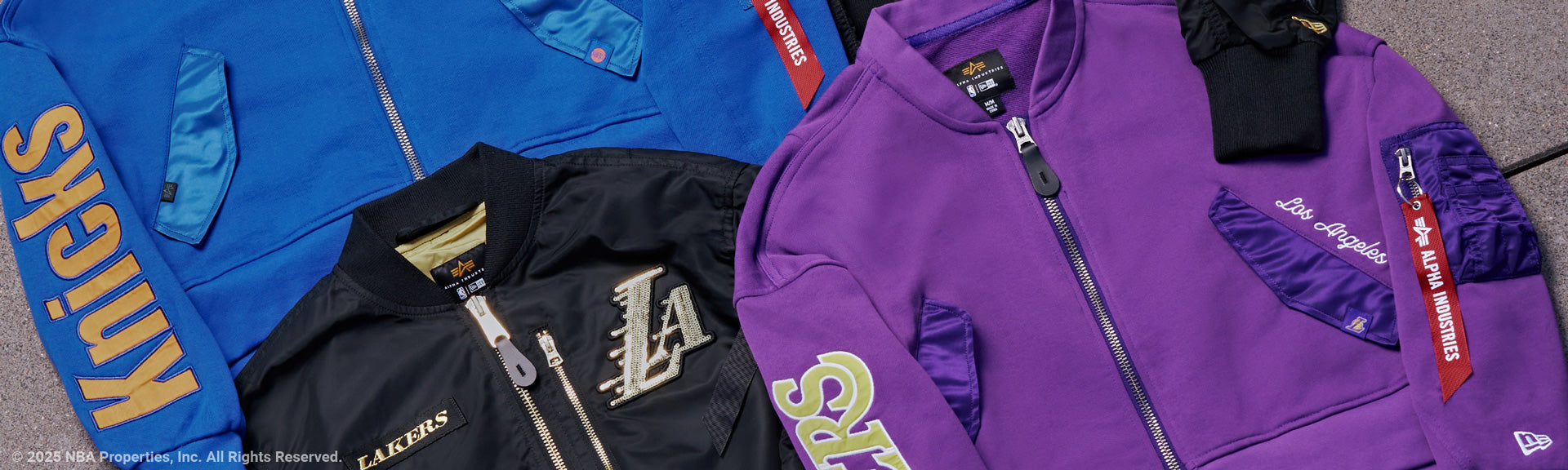 Alpha Industries x NBA collection