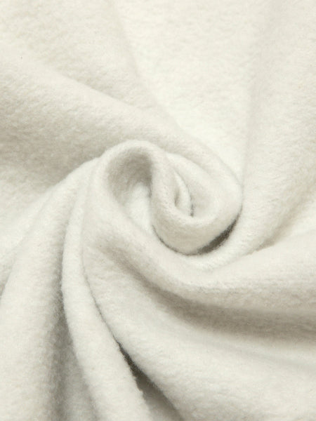 Aape x Alpha Crewneck Sweatshirt by Alpha Industries, soft white fleece with textured and thick material.