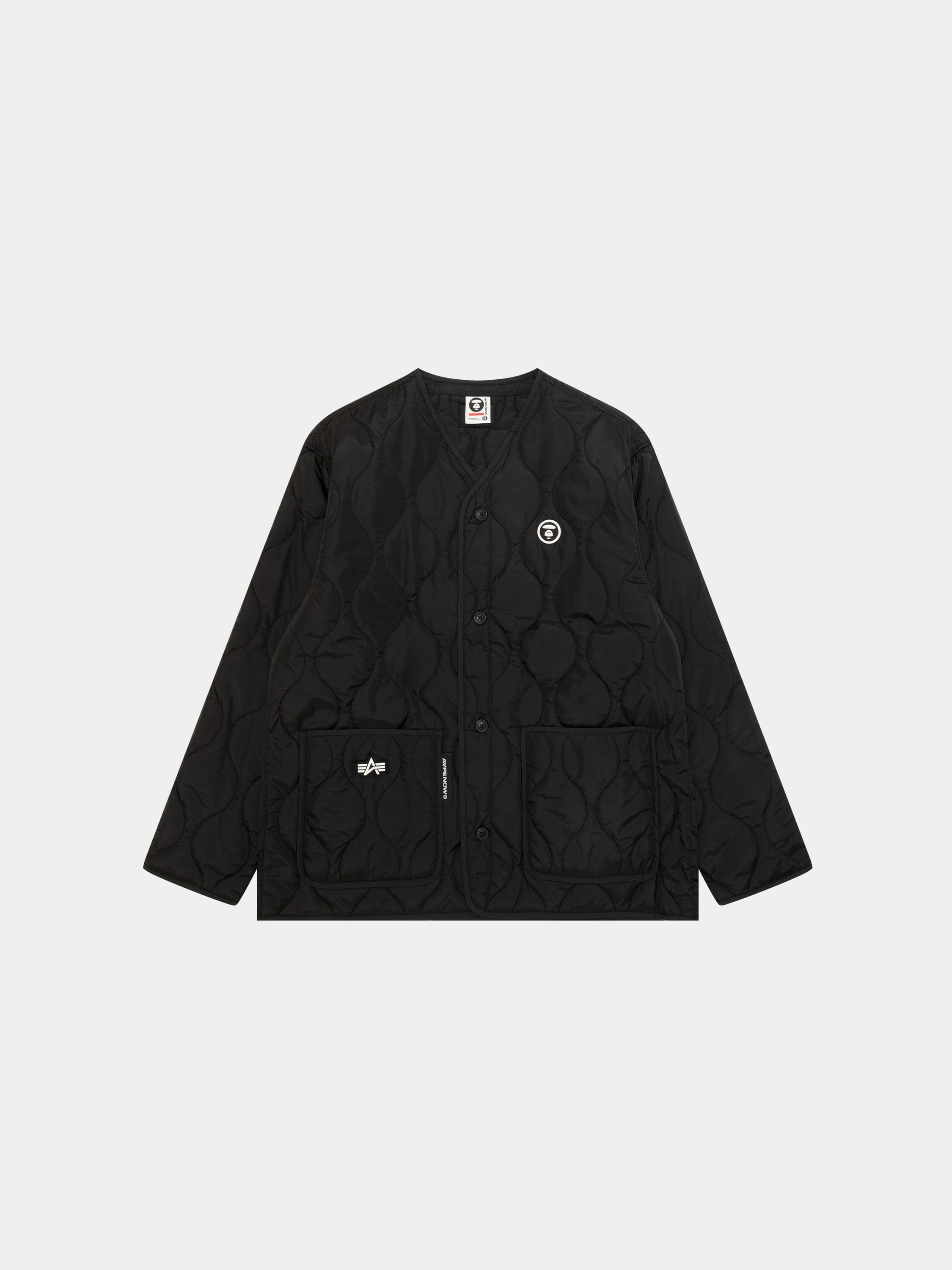 AAPE X ALPHA LINER COLLAB Alpha Industries BLACK S 