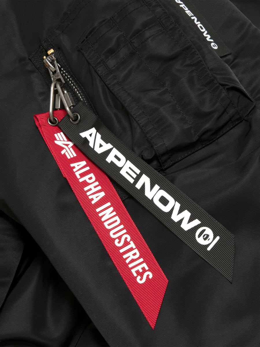AAPE X ALPHA MA-1 BOMBER JACKET COLLAB Alpha Industries 