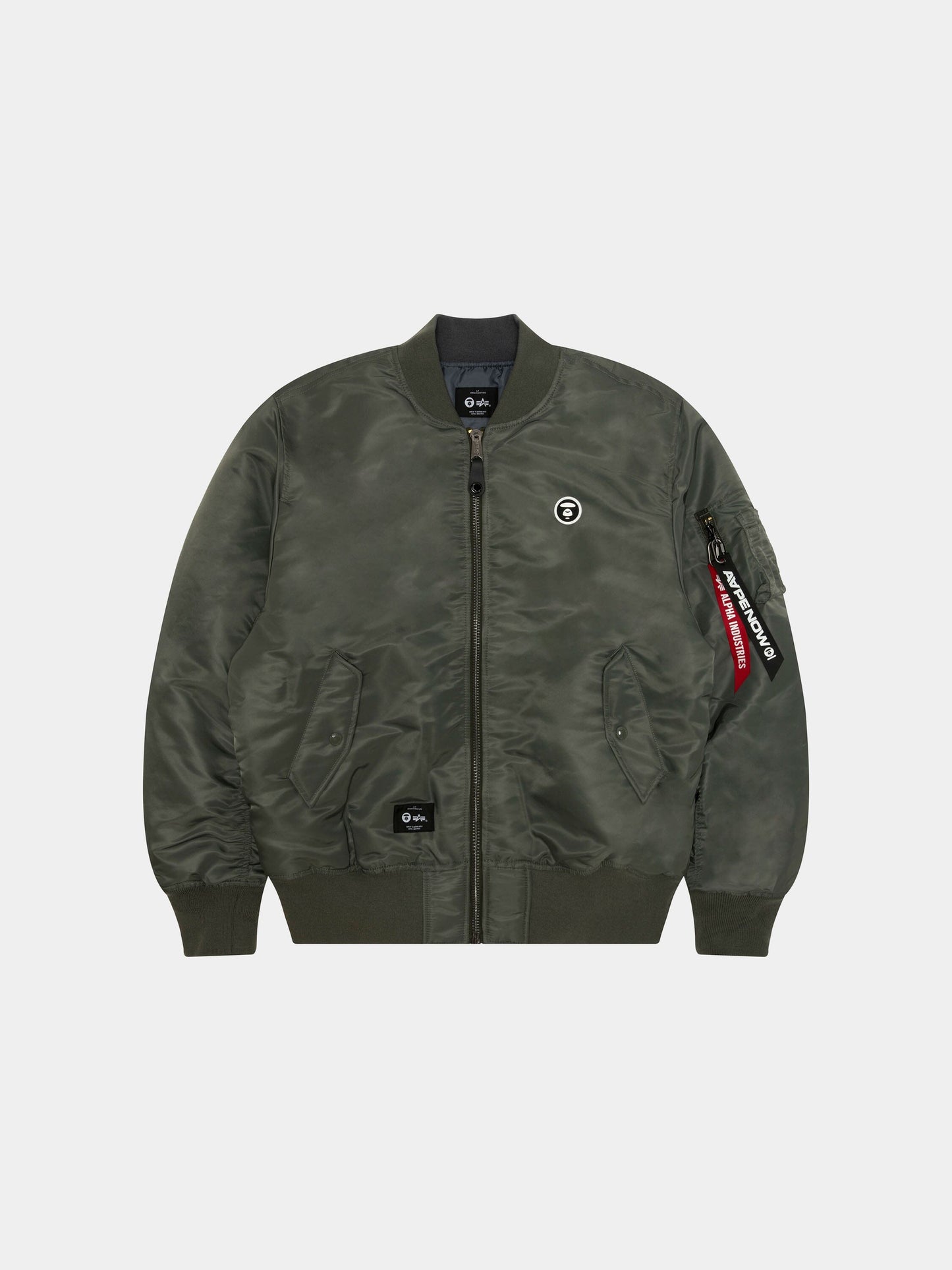 AAPE X ALPHA MA-1 BOMBER JACKET COLLAB Alpha Industries 