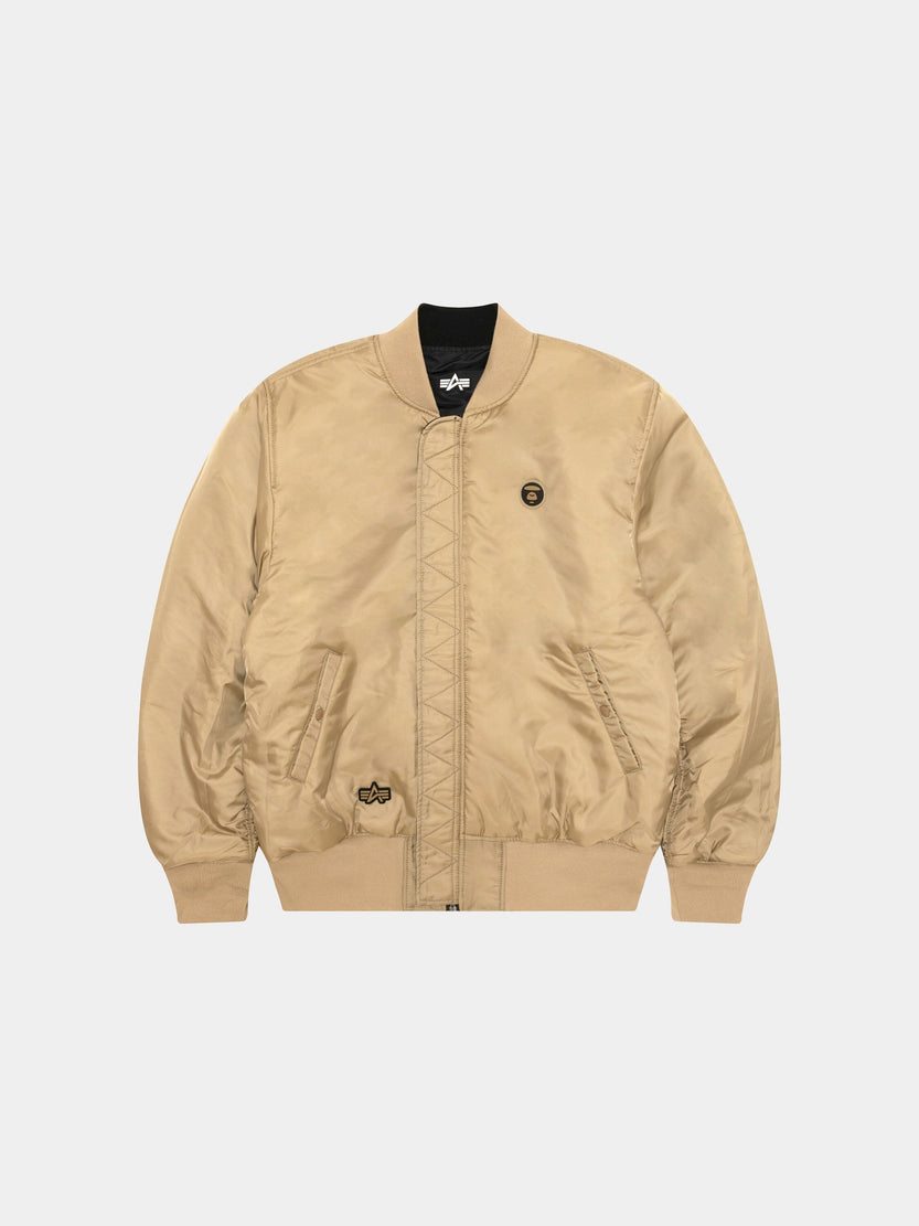 AAPE X ALPHA MA-1 BOMBER JACKET COLLAB Alpha Industries 