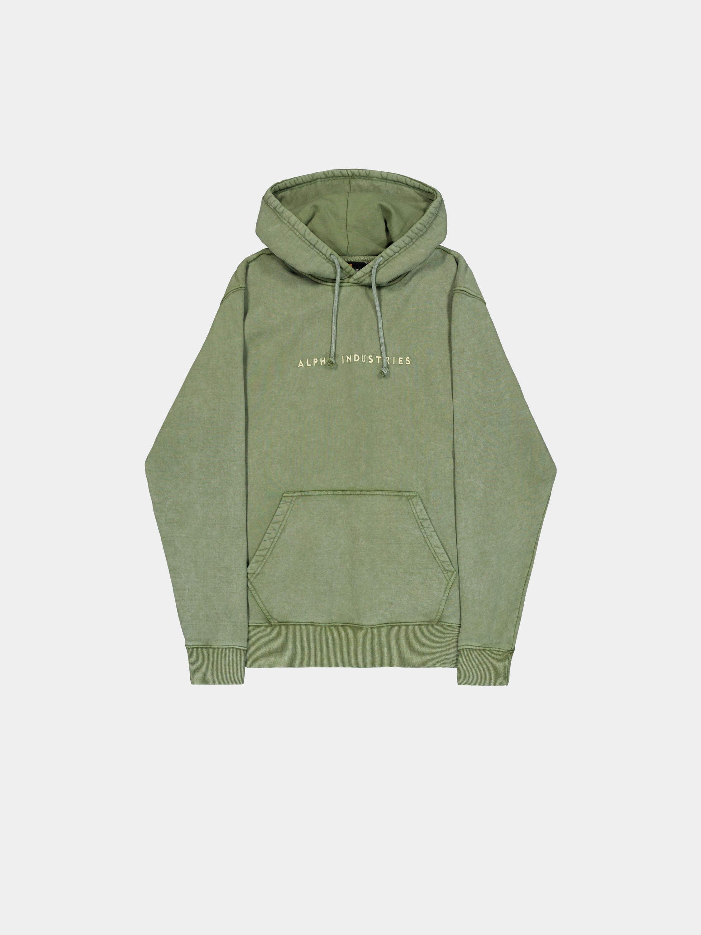 ACID LOGO HOODIE SWEATS Alpha Industries MOSS XS 