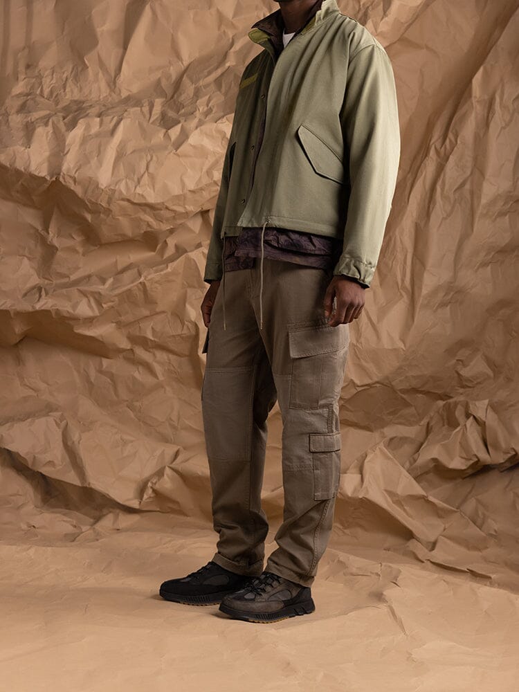 Alpha Industries ACU Pant Coyote Brown, cargo pants with utility pockets and nylon knee patches.