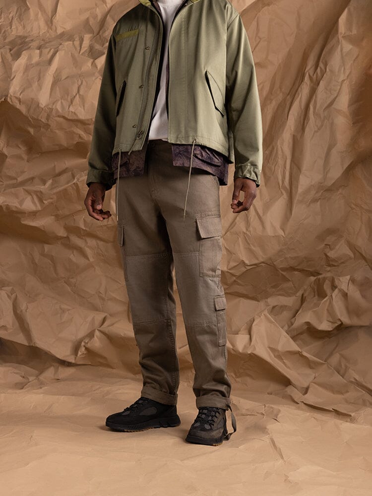 Alpha Industries ACU Pant in Coyote Brown, featuring standard material and design details.